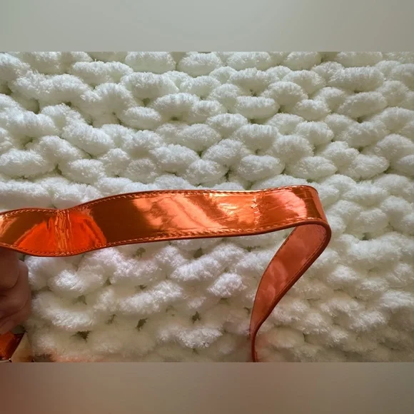 NWT ZARA minimal bag in orange silver - Picture 3 of 5